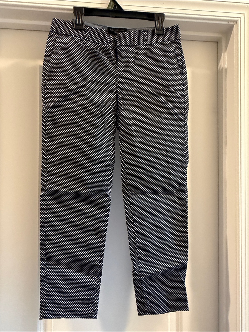 Banana Republic Black and White Polka Dot Skinny Pants